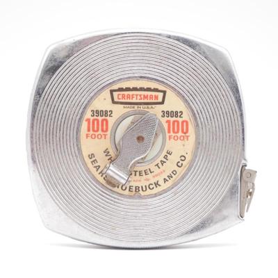 Sears Craftsman 100ft White Steel Tape