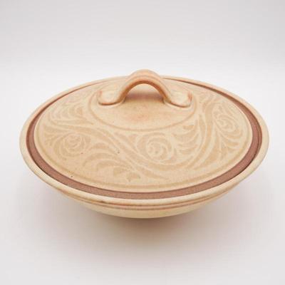 Mark Blumenfeld Signed Art Lidded Pottery Bowl