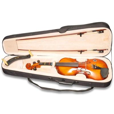 Cecilio CVN-320L Solidwood Ebony Fitted Left-Handed Violin w/Gigbag
