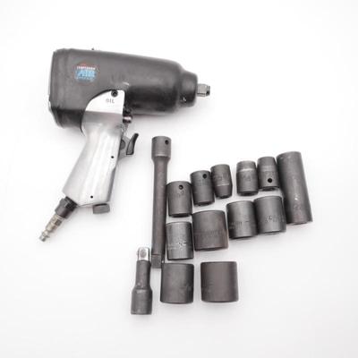 Sears Craftsman Air Impact Wrench with Drive and Socket Set