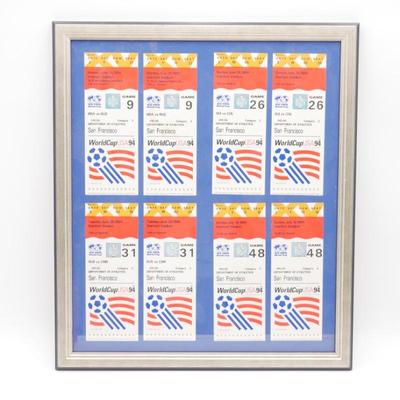 Framed 1994 XV FIFA World Cup USA Tickets