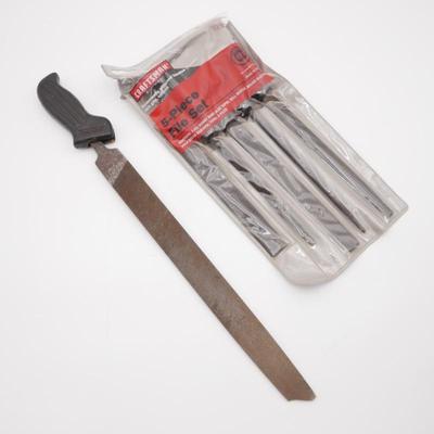 Lot of Craftsman 5-Piece File Set and Shock Proof Mill File