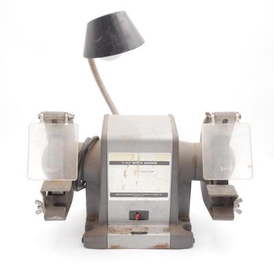 Sears Craftsman 1/2 HP Bench Grinder 6” with Light