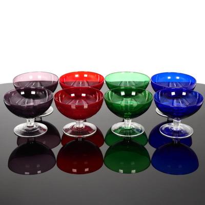 Pier 1 Imports Colored Glass Pedestal Bowls (Set of 8)