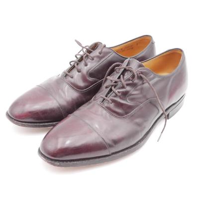 Johnston & Murphy Burgundy Leather Cap Toe Oxford Shoes size 10.5