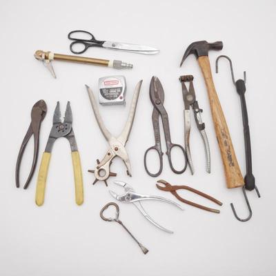 Lot of Assorted Tools: Craftsman, Wiss, and More