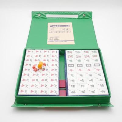 Vintage Dragon Mah Jong Game Set with Travel Case