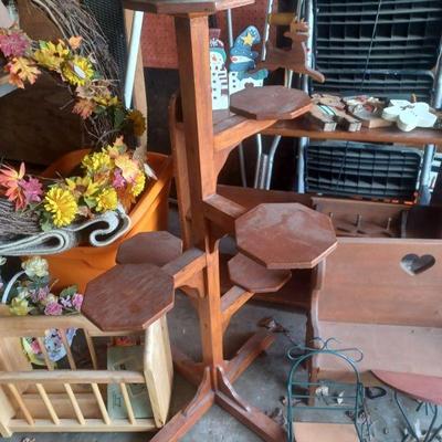 Wood Plant stand