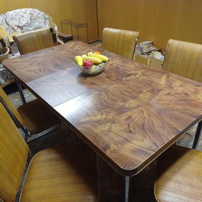 Mid Century Chrome table and chairs