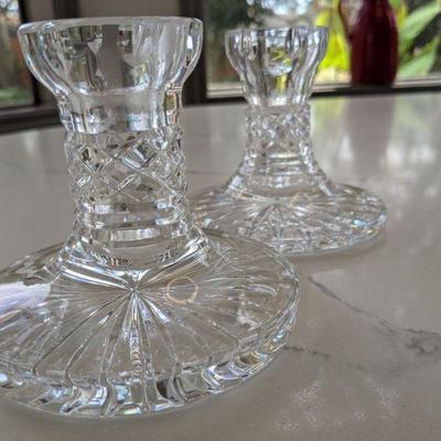 Waterford Crystal Candlestick holders-mint condition

