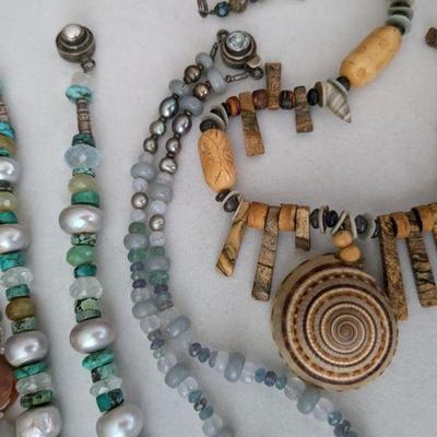 Genuine stone necklaces
