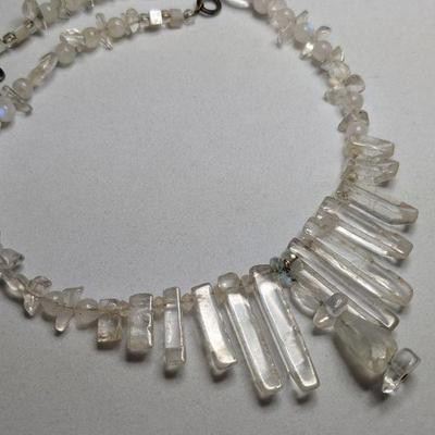 Handcut crystal necklace
