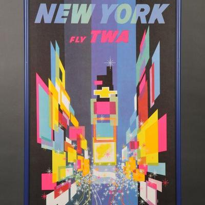 David Klein TWA New York Poster