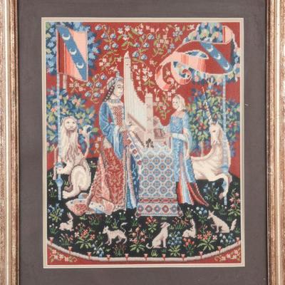 La Dame au Licorne textile art 