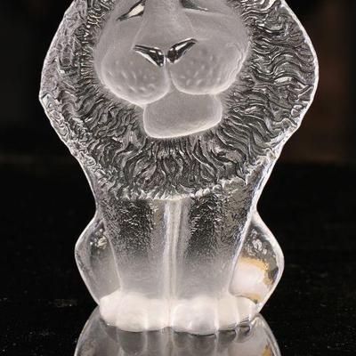 Mats Jonasson for Krona Swedish crystal Lion