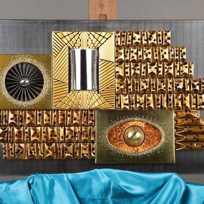 MCM metal wall sculpture