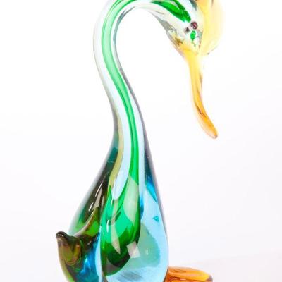 Murano glass duck