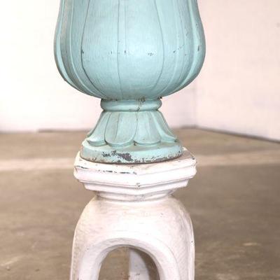 Concrete Lotus planter on pagoda base