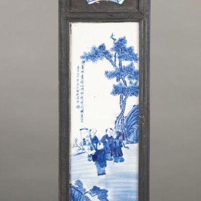Chinese painted porcelain tiles #2