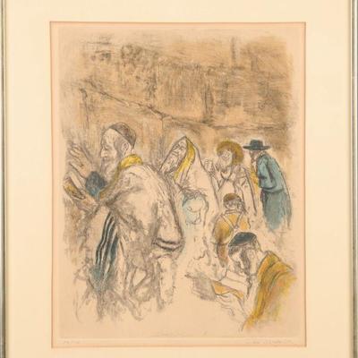 Ira Moskawitz colored etching