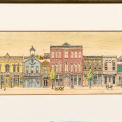 Original Bob Holloway painting "Colorado Street"