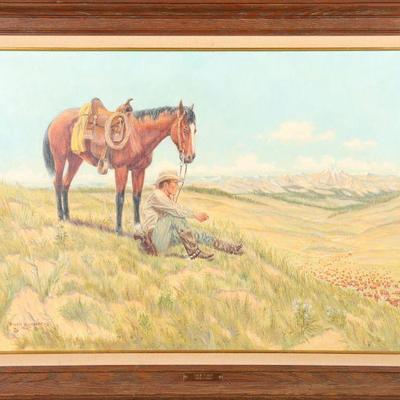 Byron B. Wolfe oil painting