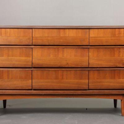 MCM teak vanity/ dresser