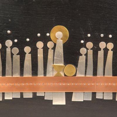 Emaus Talleres Mixed metal wall sculpture