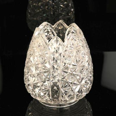 Antique cut crystal lustre