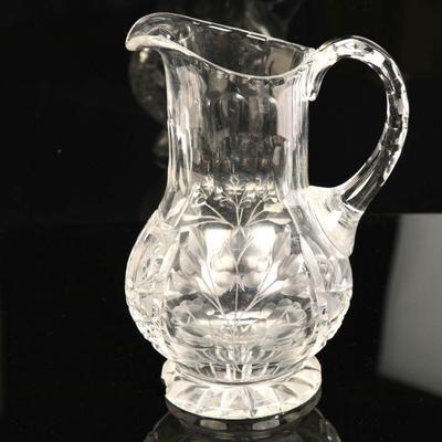Antique cut crystal pitcher