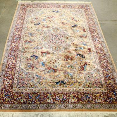 Persian Carpet with hunting scenes and angels