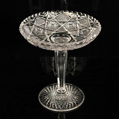 cut crystal compote