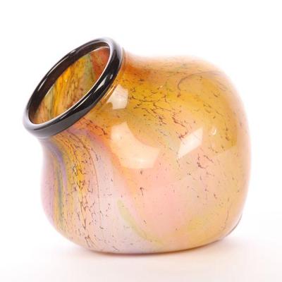 Joanne Mitchell studio art glass vase
