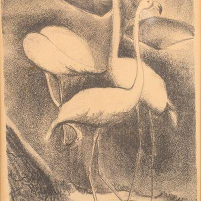 Art Deco Elizabeth Summers signed etching