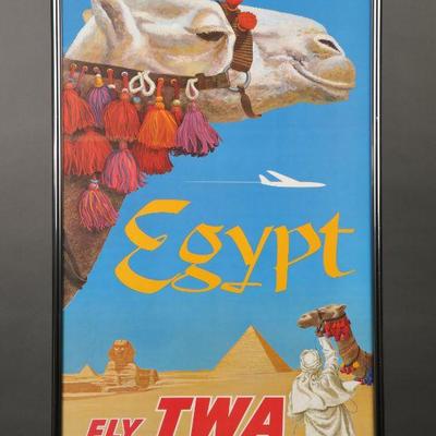 David Klein TWA poster: Egypt