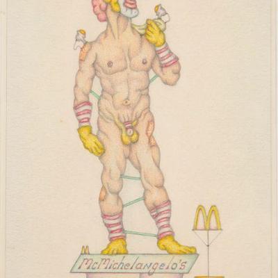 Bill Amundson outsider art drawing