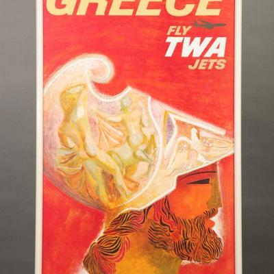 David Klein TWA Poster: Greece