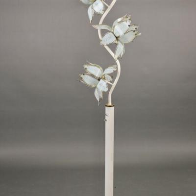 Post-Modern glass lotus lamp
