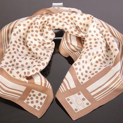 Oscar de la Renta silk scarf