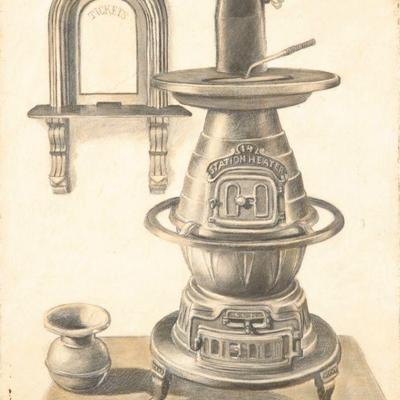 Charles Robert Eyer mixed media painting
