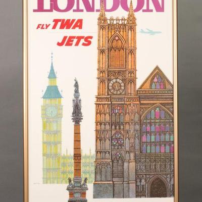 David Klein TWA London Poster