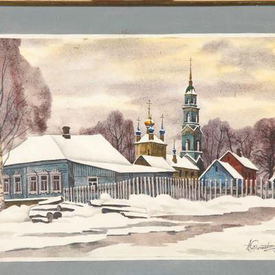 Russian watercolor