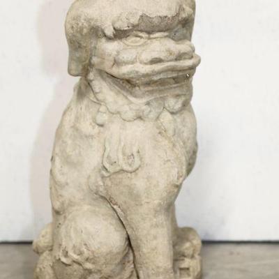 Concrete foo lion garden statue