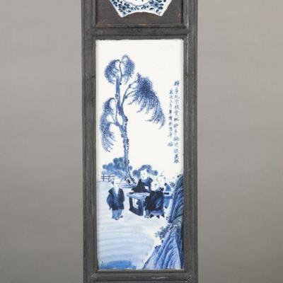 Chinese painted porcelain tiles #1
