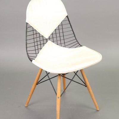 Charles Eames for Herman Miller Wire chair with eiffel tower base