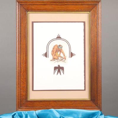 Barbara Manhattan color etching signed
