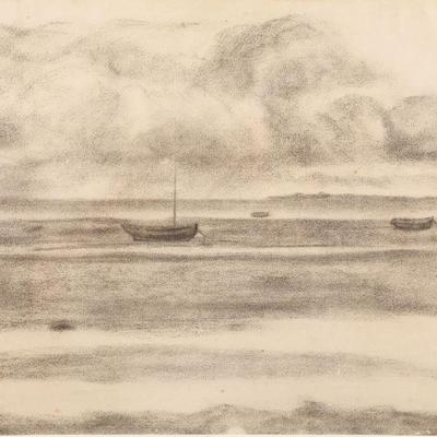 John Von Wicht original graphite Drawing 1922