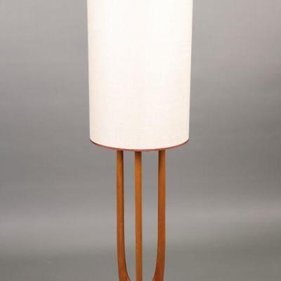 Adrian Pearsall style teak floor lamp