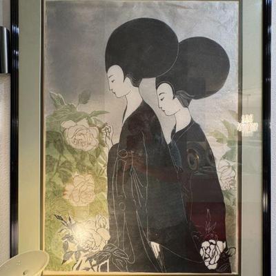 "Rose Gardeners" by Stephen White.  Signed and Numbered.