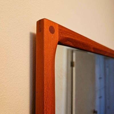 Wall Mirror In Teak by Aksel Kjersgaard for Odder, Denmark.
